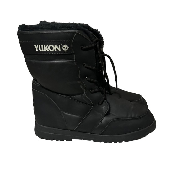 YUKON Shoes Yukon Black Fur Winter Boots Size 9m Poshmark
